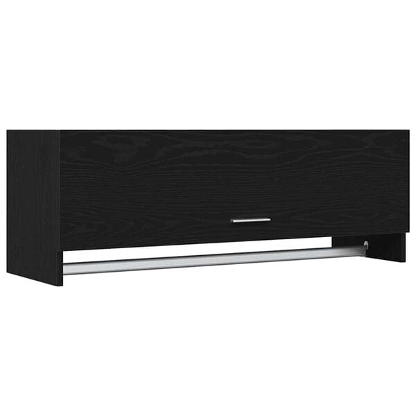 vidaXL Wardrobe Black Oak 100 x 32.5 x 35 cm Engineered Wood