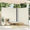 vidaXL Patio Retractable Double Side Awning 170x600 cm Cream