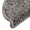 vidaXL Stair Mats 30 pcs 56x17x3 cm Grey Half Round