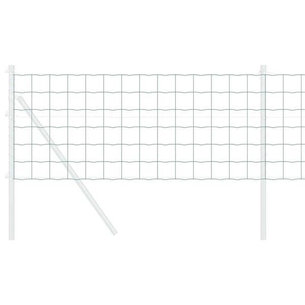 vidaXL Euro Fence Green 0.4 x 25 m PVC-coated iron