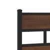 vidaXL Bed Frame without Mattress with Headboard Brown Oak 150x200 cm King Size