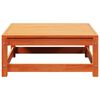 vidaXL Garden Footstool Wax Brown 70x70x30 cm Solid Wood Pine