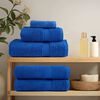 vidaXL Bath Towels "FROGN" 10 pcs Blue 100x150 cm 360 gsm
