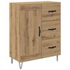 vidaXL Highboard with Drawer 2 pcs Artisan Oak Engineered Wood