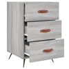 vidaXL Bedside Cabinet Grey Sonoma 40x40x66 cm Engineered Wood