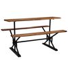 vidaXL Bar Table with Benches Solid Acacia Wood 180x50x107 cm