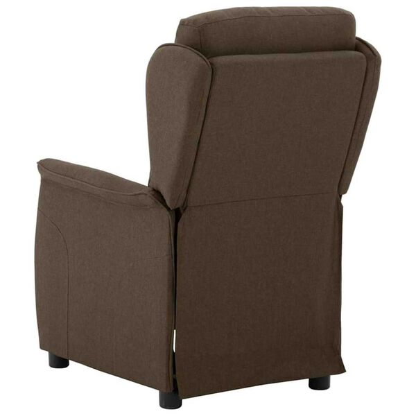 vidaXL Recliner Chair Brown 67.5 x 93.5 x 101.5 cm Fabric
