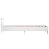 vidaXL Bed Frame without Mattress with LED Lights White 90x190 cm Single