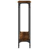 vidaXL Console Table Smoked Oak 75x22.5x75 cm Engineered Wood