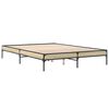 vidaXL Bed Frame without Mattress Sonoma Oak 160x200 cm