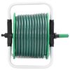 vidaXL Free Standing Green Hose Reel with 50 m Hose PVC
