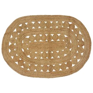 vidaXL Area Rug Natural 122 x 183 cm Jute