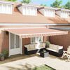 vidaXL Retractable Awning Multicolour 500 x 300 cm Polyester and Metal