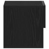 vidaXL Bedside Cabinet Black Oak 46 x 30 x 30 cm Engineered Wood