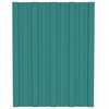 vidaXL Roof Panels 12 pcs Galvanised Steel Green 60x45 cm