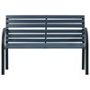 vidaXL Garden Bench Grey 112 cm Solid Wood Fir