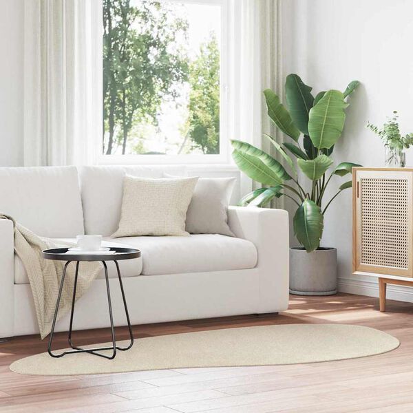 vidaXL Area Rugs HUARTE Beige 100 x 200 cm Polyester