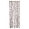 vidaXL Insect Curtain Taupe and White 56x185 cm Chenille