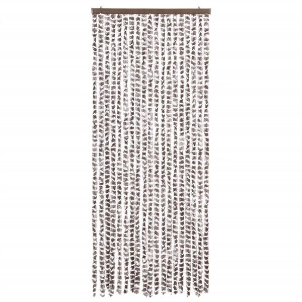 vidaXL Insect Curtain Taupe and White 56x185 cm Chenille