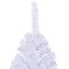 vidaXL Artificial Half Christmas Tree with Stand White 210 cm PVC