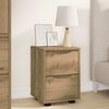 vidaXL Bedside Table Artisan Oak 30.5 x 30 x 43 cm Engineered Wood