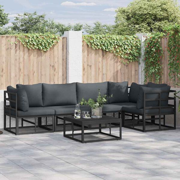 vidaXL Garden Sofa Set with Cushion 5 pcs
