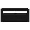 vidaXL TV Cabinet Black Oak 90 x 35 x 40 cm Engineered Wood