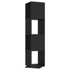 vidaXL Rotating Cabinet Black 34.5x34.5x75.5 cm Engineered Wood