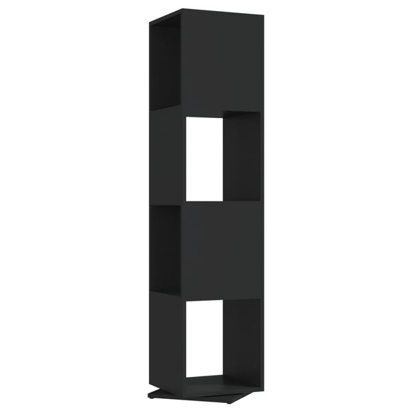 vidaXL Rotating Cabinet Black 34.5x34.5x75.5 cm Engineered Wood