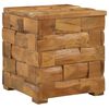vidaXL Storage Stool Brown 40 x 40 x 45 cm Solid Teak Wood