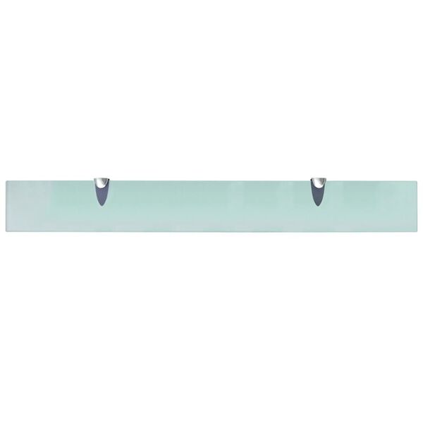 vidaXL Floating Shelves 2 pcs Glass 80x10 cm 8 mm