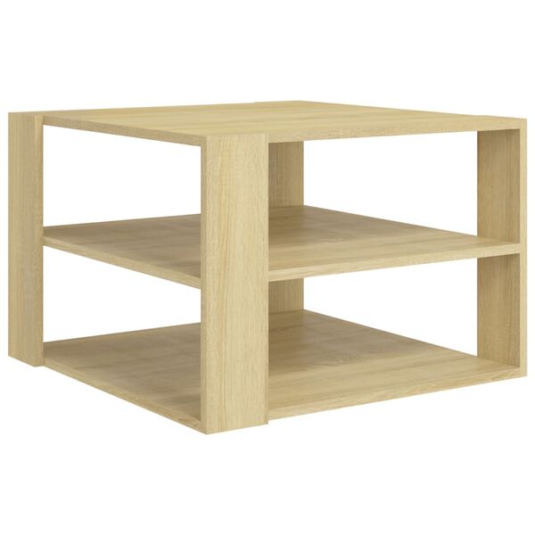 vidaXL Coffee Table Sonoma Oak 60x60x40 cm Engineered Wood