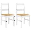 vidaXL Dining Chairs 2 pcs "PANAMA" White 40x46x90 cm Solid Wood Pine