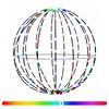 vidaXL Christmas Finial Light 96 LEDs RGB Diameter 30 x 32 cm