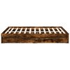 vidaXL Bed Frame with Drawers without Mattress Smoked Oak 140x200 cm