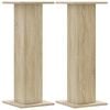 vidaXL Plant Stands 2 pcs Sonoma Oak 30x30x80 cm Engineered Wood
