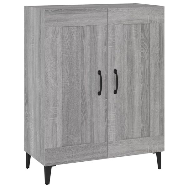 vidaXL Sideboard Grey Sonoma 69.5x34x90 cm Engineered Wood