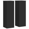 vidaXL Plant Stands 2 pcs Black 25x25x80 cm Engineered Wood