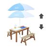 AXI Sand and Water Picnic Table Dennis with Play Kitchen and Benches