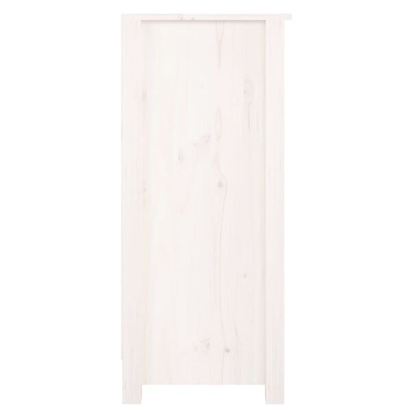 vidaXL Sideboard White 70x35x80 cm Solid Wood Pine