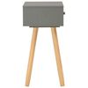 vidaXL Bedside Tables 2 pcs Grey Solid Pinewood