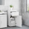 vidaXL Bathroom Cabinet Set with Drawer TULUM White 37 x 31.5 x 82 cm