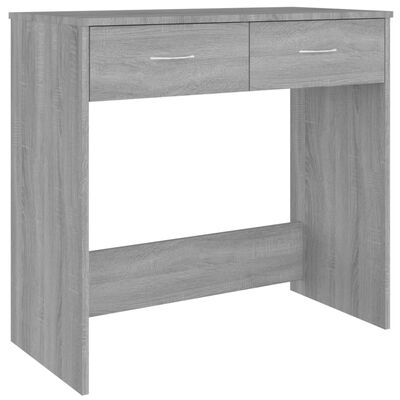 vidaXL Desk Grey Sonoma 80x40x75 cm Engineered Wood