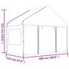 vidaXL Gazebo with Roof White 6.69x4.08x3.22 m Polyethylene