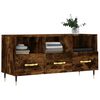 vidaXL TV Cabinet Smoked Oak 102x36x50 cm Engineered Wood