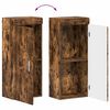 vidaXL Bathroom Wall Cabinet TULUM Smoked Oak 37 x 24.5 x 86 cm