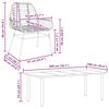 vidaXL 9 Piece Garden Dining Set Black Poly Rattan Glass