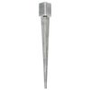 vidaXL Ground Spikes 6 pcs Silver 9x9x90 cm Galvanised Steel