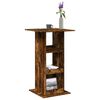 vidaXL Bar Table with Storage Smoked Oak 60x60x102 cm Engineered Wood