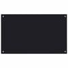 vidaXL Kitchen Backsplash Black 100 x 60 cm Tempered Glass